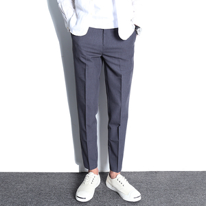 夏季薄款男士免烫九分裤