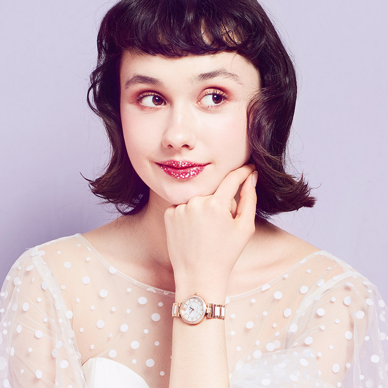 罗西尼正品女学生陶瓷女士石英表 罗西尼珠海国产腕表