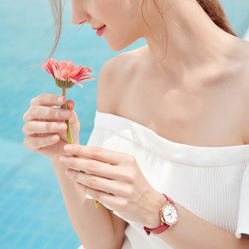 罗西尼手表女ins风石英表防水潮流时尚北极星元素学生腕表519920