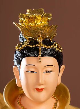 16寸九天玄女神像踏凤九天圣母娘娘家用寺庙供奉摆件树脂像19寸