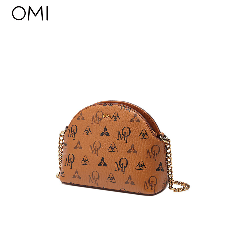 欧米2022新款复古百搭老花斜挎包 omi欧米科贸女士包袋