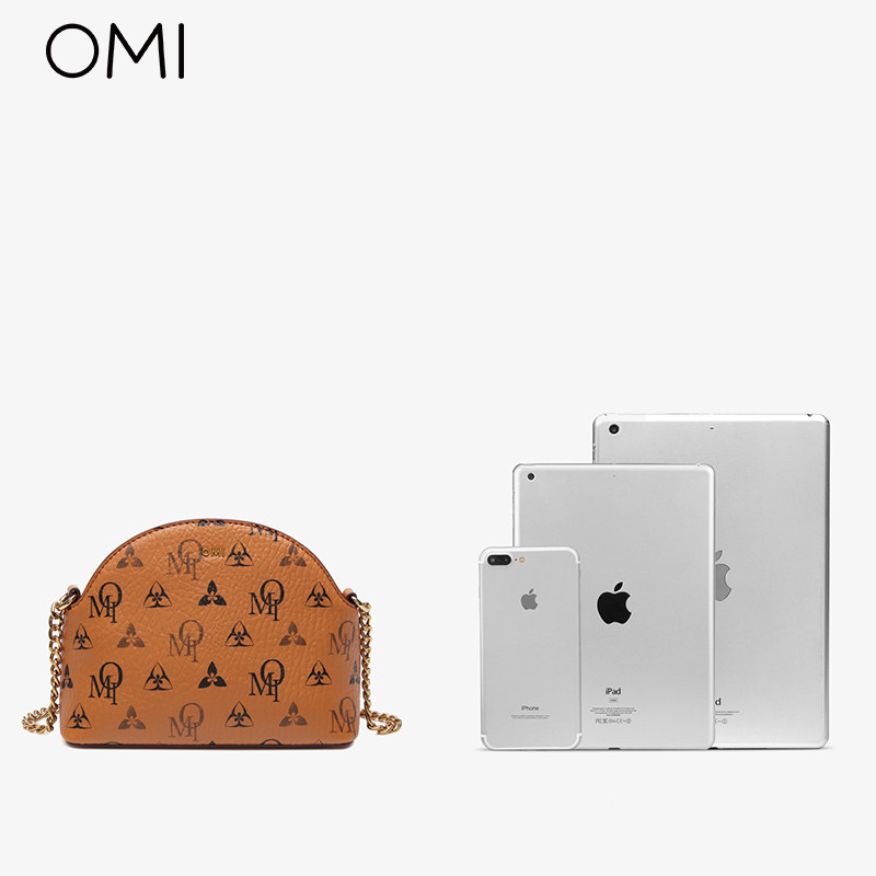 欧米2022新款复古百搭老花斜挎包 omi欧米科贸女士包袋