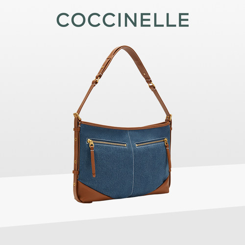 COCCINELLEBrooklyn Voyage Jeans牛仔丹宁机车包礼物送女友 - 图1