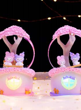 新款ins甜蜜花屋浪漫情侣跷跷板