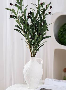 陶瓷花瓶素烧工艺品白色小口陶瓷