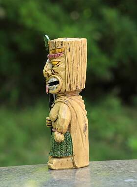 欧美玛雅图腾火把部落微景观树脂