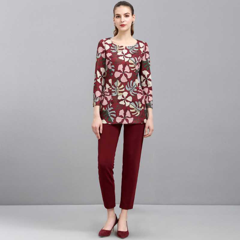 妙采旗舰店新款针织衫妈妈装衬衣 妙采中老年女装