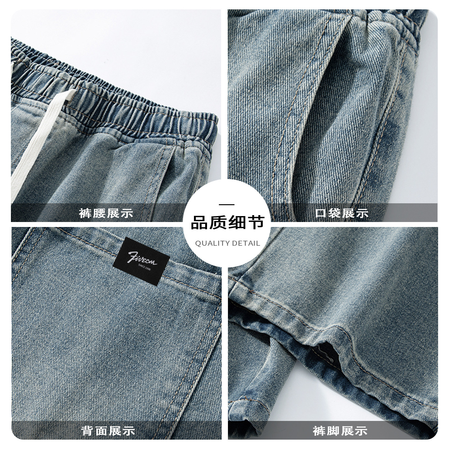 it :5cm/FIVECM黑色加厚加绒牛仔裤男士2025秋冬季直筒宽松阔腿裤,淘宝优惠券,粉丝福利购,淘宝优惠卷