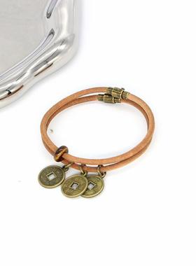 盗墓笔记周边衍生吴邪同款银曜石流苏手串手链男女学生礼物