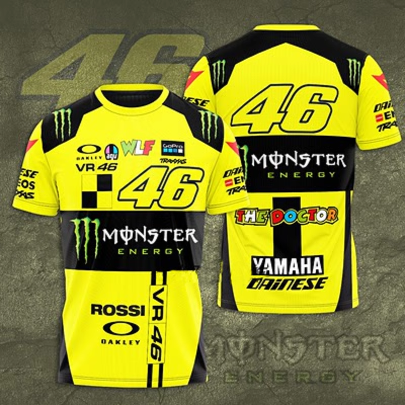 MOONEY VR46速降服T恤山地自行车短袖骑行服越野摩托车赛车速干衣-图2