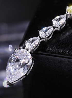 仿真925纯银莫桑钻y型晚宴名媛款