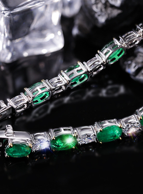 高级感仿真莫桑钻925蛋形切割女