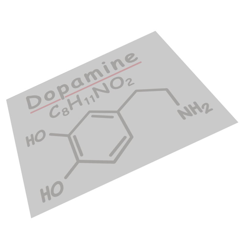 兴奋和情欲的分子式多巴胺个性贴纸汽车电动电脑箱包电瓶Dopamine - 图2