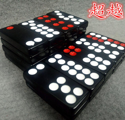 黑色竹丝牌九牌九骨牌家用推牌九牛牌长牌牌九加大加厚牌九牛牌 - 图1