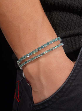 S925银蓝绿D色莫桑钻GRA证书