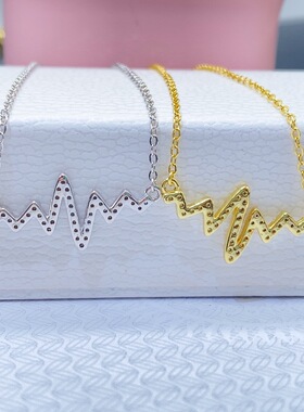 925银D色VVS莫桑石锁骨项链