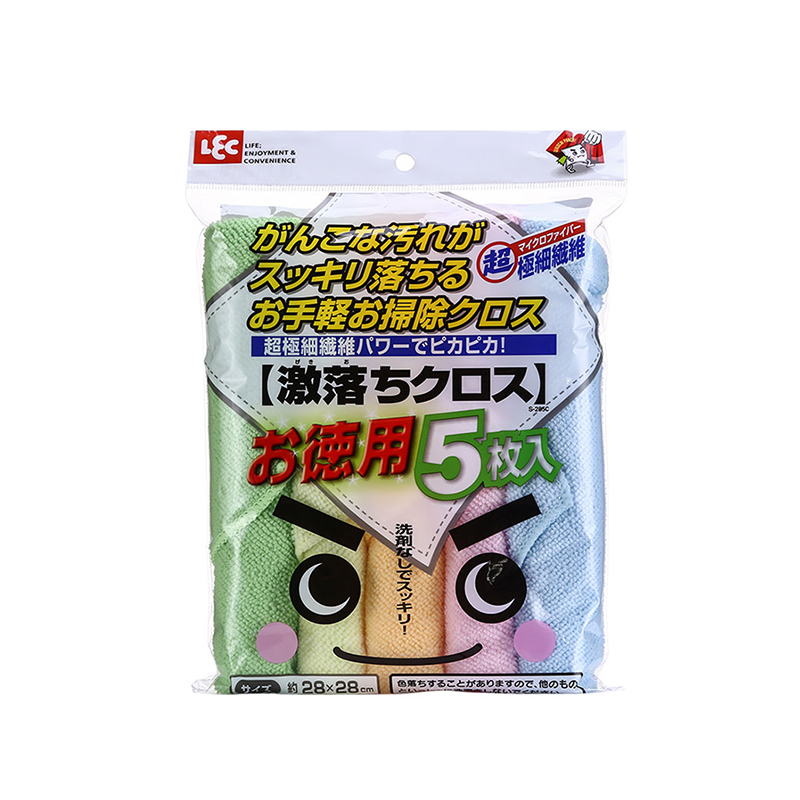 日本LEC洗碗布厨房抹布加厚家务清洁洗碗巾强力吸水不沾油不掉毛-图3