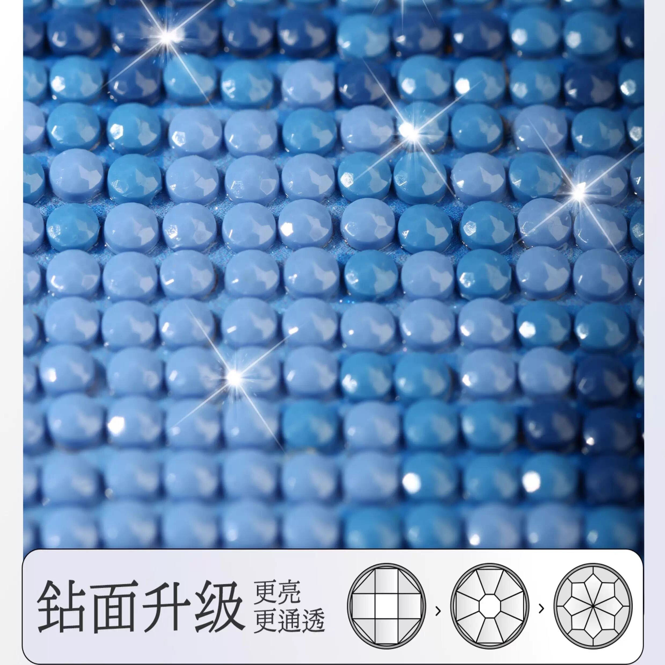 2026新款带框钻石画招财猫手工diy点钻十字绣寓意好客厅摆台小件 - 图3