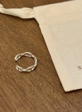 轻奢金属链条开口可调女士戒指