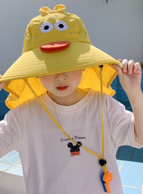 儿童防晒帽夏天遮阳帽女童宝宝