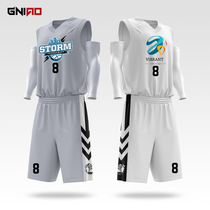 Brief new style of basketball suit mens custom printed word summer match training conserved speed dry sports uniforms jersey bookings