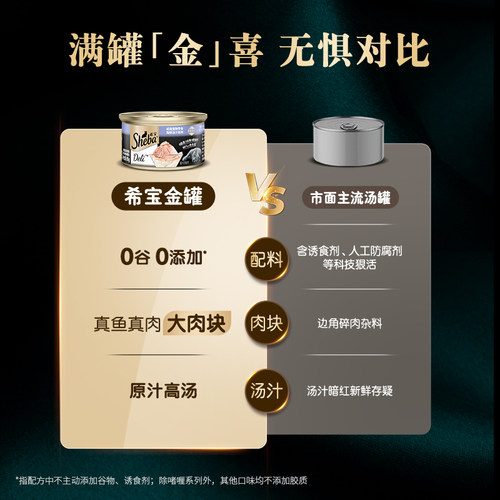 sheba希宝进口猫罐头成猫猫咪零食营养金罐湿粮补水礼盒官方正品 - 图2