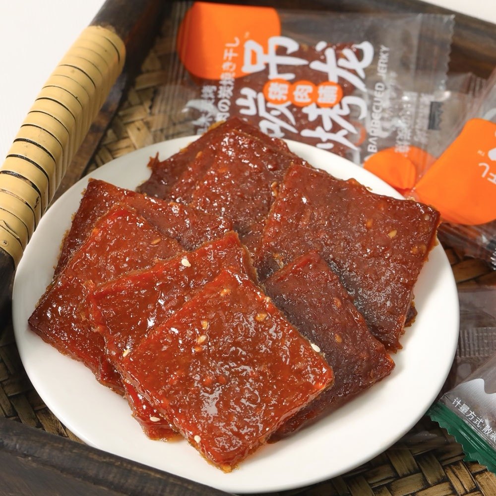 圆妹子猪肉脯65*6袋黑松露蜜汁原味猪肉片潮汕风味猪肉干解馋小吃,淘宝优惠券,粉丝福利购,淘宝优惠卷