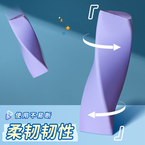 晨光三角橡皮擦小学生专用集屑少屑超干净不留痕擦字成线擦拭成条2B铅笔橡皮儿童幼儿园素描美术彩色橡皮擦 - 图1