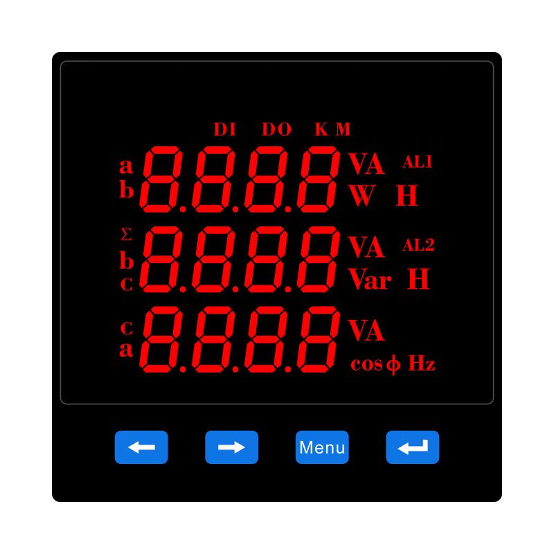 电流通讯液晶6相定制电力485则功率仪表*数显多功能9三电压智能艾-图1