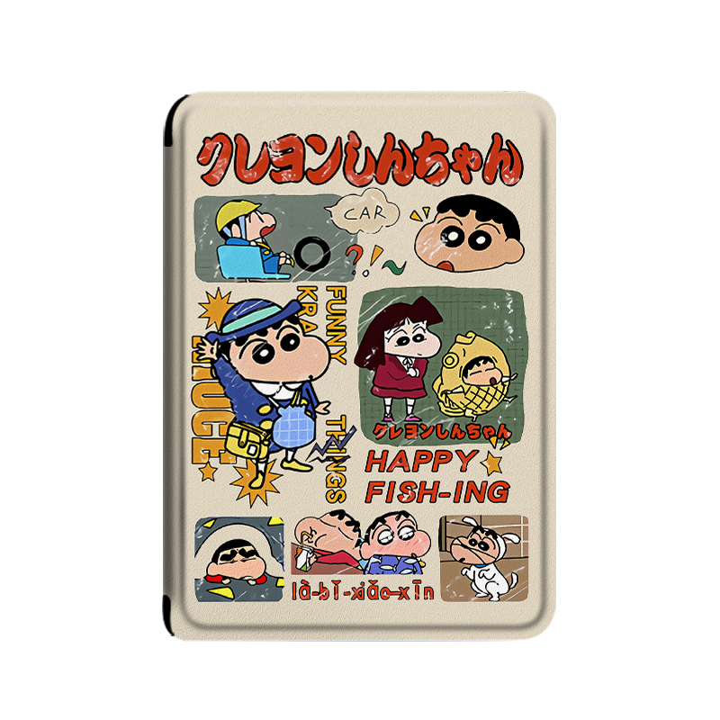 蜡笔小新适用于kindle卡通scribe复古paperwhite4亚马逊oasis3日系2咪咕kpw5潮牌voyage阅读器壳保护套电子书 - 图0