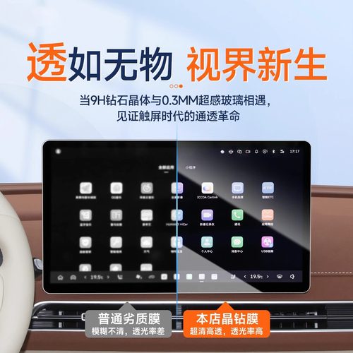 26款长安深蓝S07钢化膜中控导航显示屏幕贴膜汽车用品大全改装件 - 图0