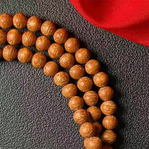 精选国产天然凤眼酸枣核高油高密小凤眼菩提子原籽108颗佛珠念珠 - 图1