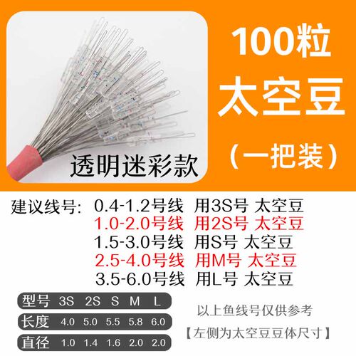 钓鱼超紧太空豆散装硅胶特级优质套装全套组合大物主线组小号配件 - 图3