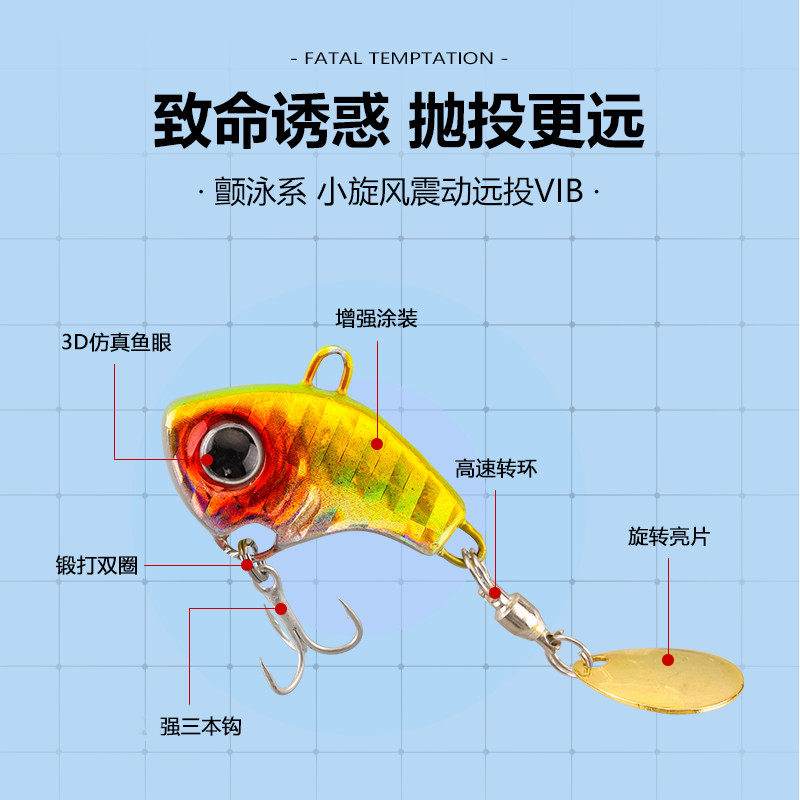 远投逗逗VIB路亚饵旋转亮片小旋风vib路亚假饵震动亮片快速旋转淡,淘宝优惠券,粉丝福利购,淘宝优惠卷