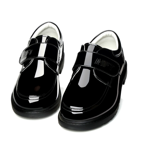 Boy Boy Black Student Leather 2024 Middle Boy Little Boy White Spring и осенняя детская обувь