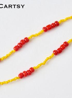 MICartsy,手工编珠,小鱼项链