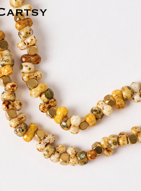 MICartsy节日系列棕色流苏项链