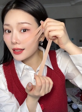 面部隐形提拉贴透气无痕自粘