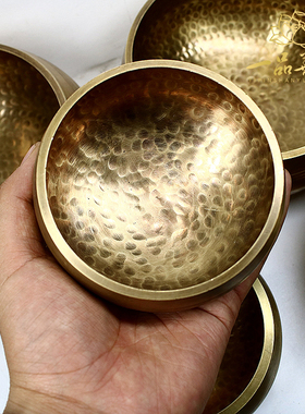 静心尼泊尔手工摆件颂钵拉萨发货