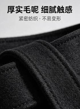 黑色双面呢羊绒大衣腰带装饰通用羊毛呢大衣配饰配件蝴蝶结百搭女