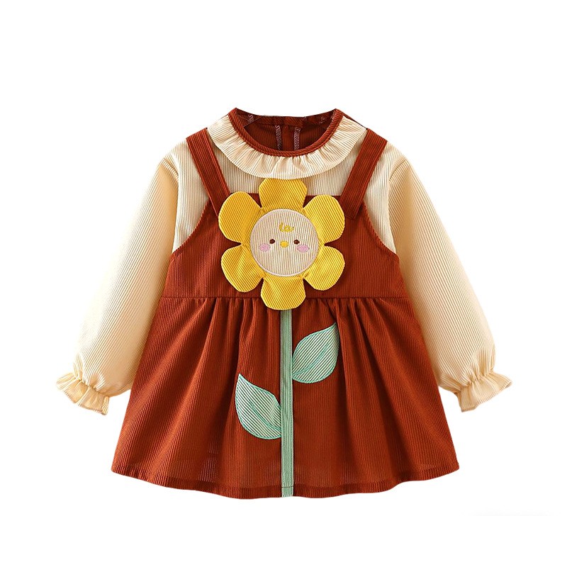 New style baby smock children's apron 2025 smock girl bib baby girl coat children's clothes waterproof rice