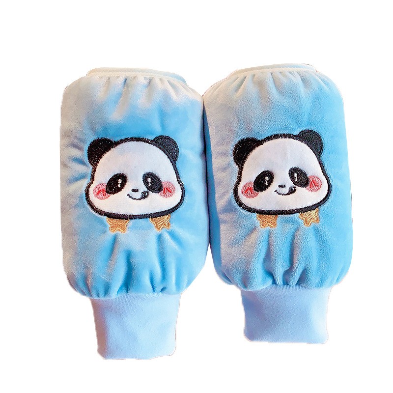 儿童袖套男童女孩秋冬季保暖护袖手袖宝宝防脏防污可爱中长款袖套 - 图3