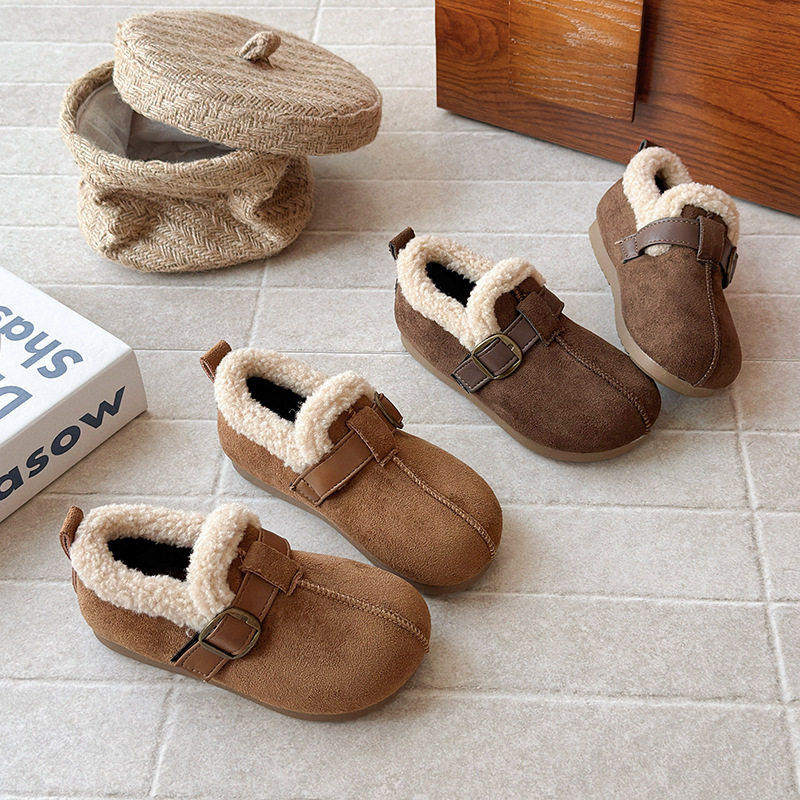 儿童加绒勃肯鞋2025新款冬季女童棉鞋加厚儿童豆豆鞋宝宝保暖冬鞋,淘宝优惠券,粉丝福利购,淘宝优惠卷