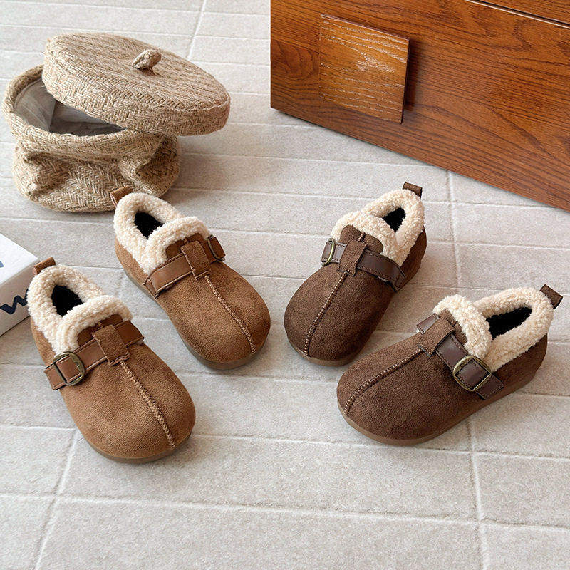 儿童加绒勃肯鞋2025新款冬季女童棉鞋加厚儿童豆豆鞋宝宝保暖冬鞋,淘宝优惠券,粉丝福利购,淘宝优惠卷