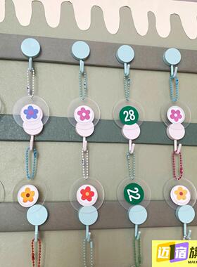 幼儿园森系光碟行动环创签到墙进区域规则角打卡牌小班值日生挂牌