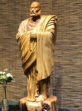 福州根雕名师曹小武作品达摩悟道