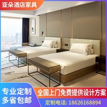 Hotel Bed Customised Five-star Hotel Room Special Bed Guest House Furniture Interstandard Full House Bed Hotel Bed Frame