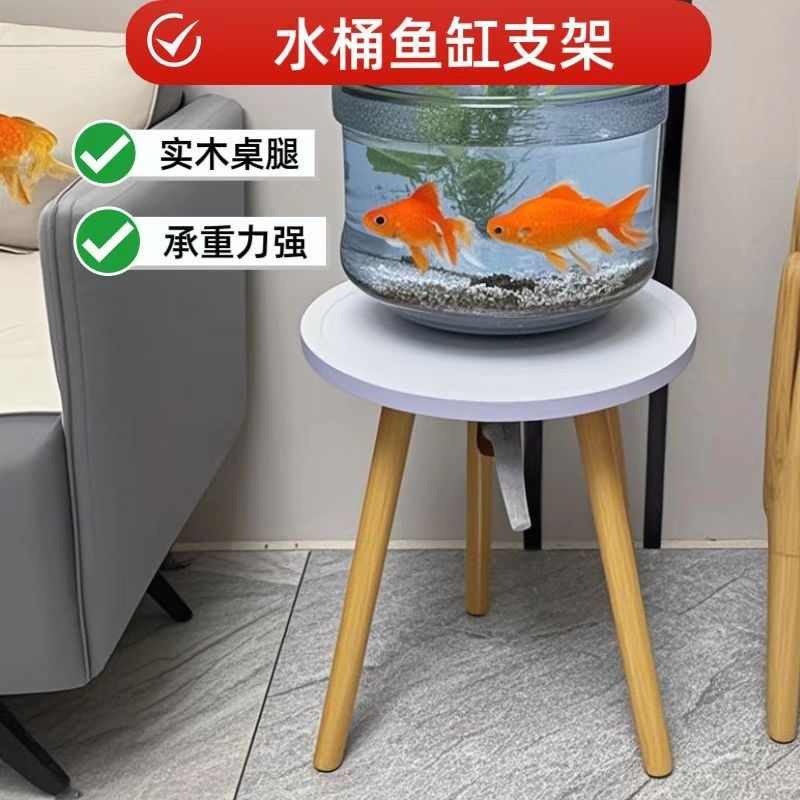 纯净水桶养鱼支架套装创意造景观赏生态鱼缸 - 图0