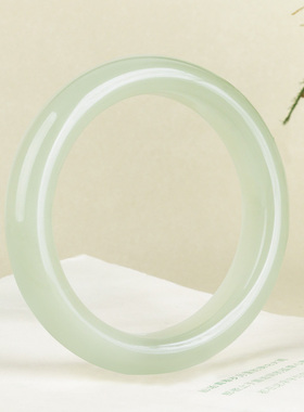 涵韵珠宝镯子和田玉有光泽手镯