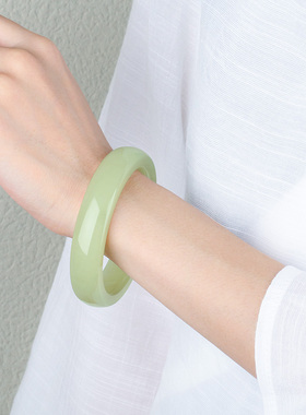 涵韵珠宝平安镯手饰和田玉